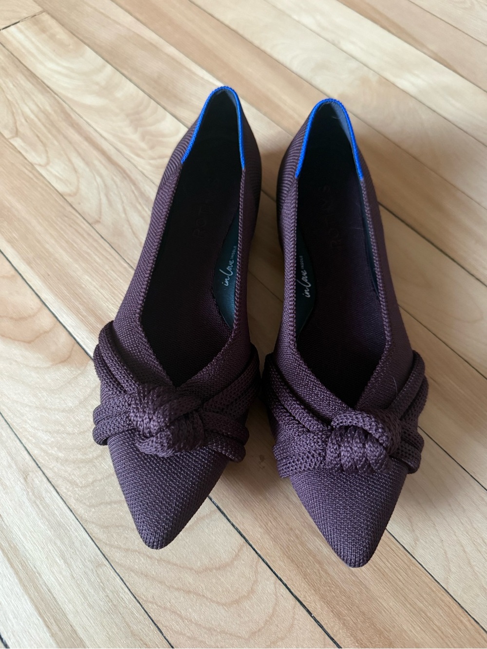 Brand New! Rothy’s The Knot Point II Deep Plum - Women 8